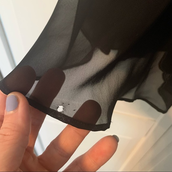 Lush Black Chiffon Dress- Medium - Picture 6 of 9